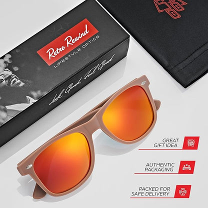Retro Rewind Polarized Sunglasses for Men and Women - UV Protection Classic Sun Glasses