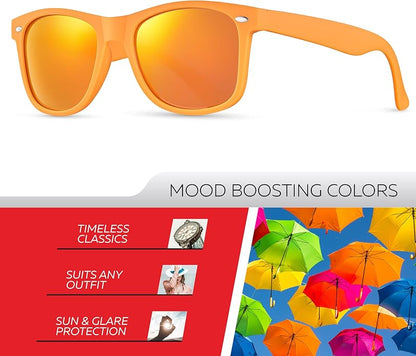 Retro Rewind Polarized Sunglasses for Men and Women - UV Protection Classic Sun Glasses