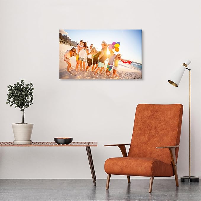 DBLAKI Personalized Custom Canvas Prints - Custom Framed Canvas Prints With Your Photos,Printed Photo To Canvas Wall Art Ideal for Home Decor Gifts Keepsakes 30" x18"