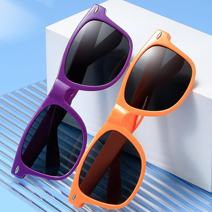 Pibupibu 10/20 Packs Adults Wholesale Neon Colors Square Retro Style Party Favors Sunglasses