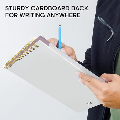 Taja To Do List Notepad - To Do List Notebook for Work with 52 Sheets, 9.8" x 6.5", Undated Daily Planner Perfect for Daily Tasks and Goal Setting, Notepad Suitable for Office, Home & School - Purple