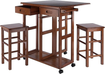 Winsome Wood Suzanne Kitchen, Square, Teak