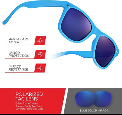 Retro Rewind Polarized Sunglasses for Men and Women - UV Protection Classic Sun Glasses