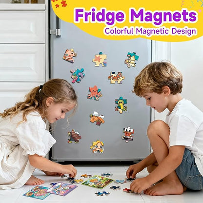 24-Pack Christmas Party Favors for Kids: Bulk Magnetic Puzzle Books for Toddlers 3-5 – Goodie Bag & Stocking Stuffers, Classroom Prizes, Birthday Return Gifts, Travel Toy for 4-8 Years Old Boys Girls