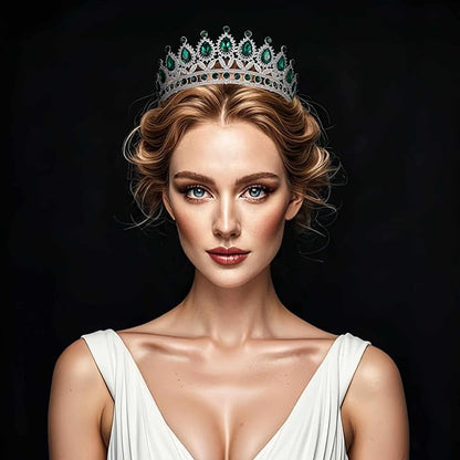 Kamirola Tiaras Princess Crown for Women and Girls Crystal Headbands for Bridal, Princess for Wedding and Party(TR21)
