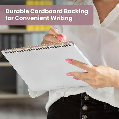 Weekly To Do List Notepad with 52 Undated Sheets（8.5"×11"）6 Pack - Undated Weekly Planner Notepad for Office Desk Accessories and Supplies - Midnight Lilac