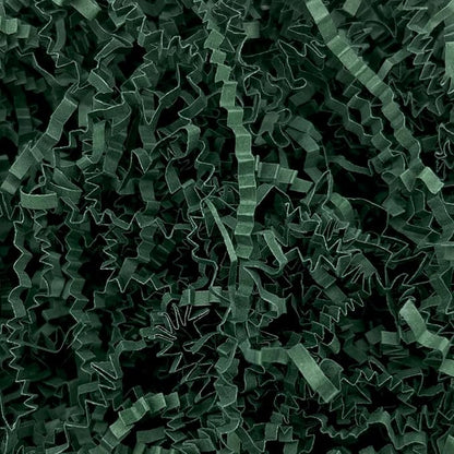 ZEBMOON 1 LB Dark Green Crinkle Cut Paper Shred Filler Great for Gift Wrapping, Basket Filling, Birthday, Wedding, Halloween, Thanksgiving, Christmas Day New Year Party Decorations Filling Supplies