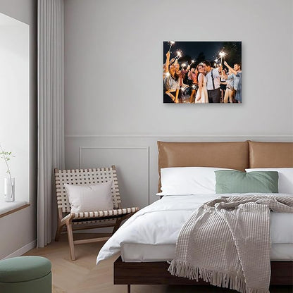 DBLAKI Personalized Custom Canvas Prints - Custom Framed Canvas Prints With Your Photos,Printed Photo To Canvas Wall Art Ideal for Home Decor Gifts Keepsakes 30" x24"