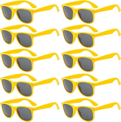 Pibupibu 10/20 Packs Adults Wholesale Neon Colors Square Retro Style Party Favors Sunglasses