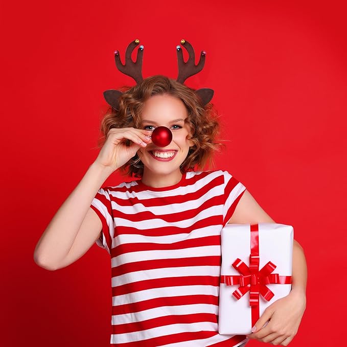 BQTQ 12 Pieces Christmas Headbands Xmas Party Costume Headband for Christmas Holiday Favor