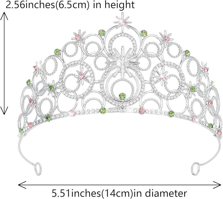Stellar Crown for Women & Princess Tiaras, Wicth Merch Hat Accessories for Halloween, Bubble Headpiece for Women Party Dress Outfits