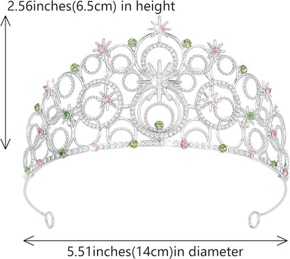 Stellar Crown for Women & Princess Tiaras, Wicth Merch Hat Accessories for Halloween, Bubble Headpiece for Women Party Dress Outfits
