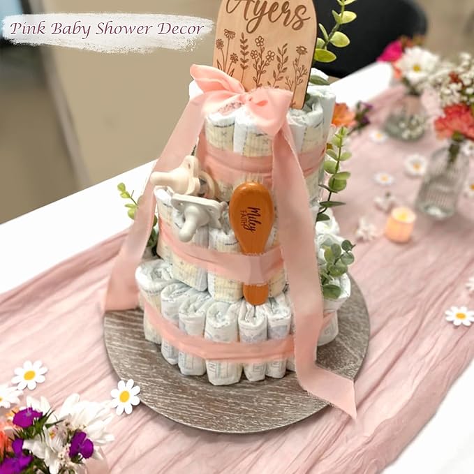 12 Pack Dusty Pink Cheesecloth Table Runner 120 Inches 10FT Sheer Pink Cheese Cloth Table Runner for Wedding Baby Shower Tea Party Boho Thanksgiving Home Decorations
