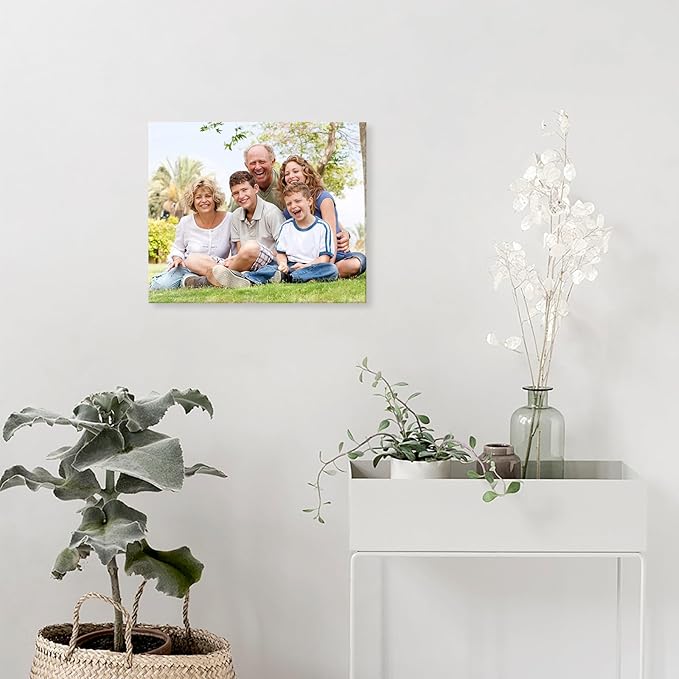 DBLAKI Personalized Custom Canvas Prints - Custom Framed Canvas Prints With Your Photos,Printed Photo To Canvas Wall Art Ideal for Home Decor Gifts Keepsakes 12" x10"