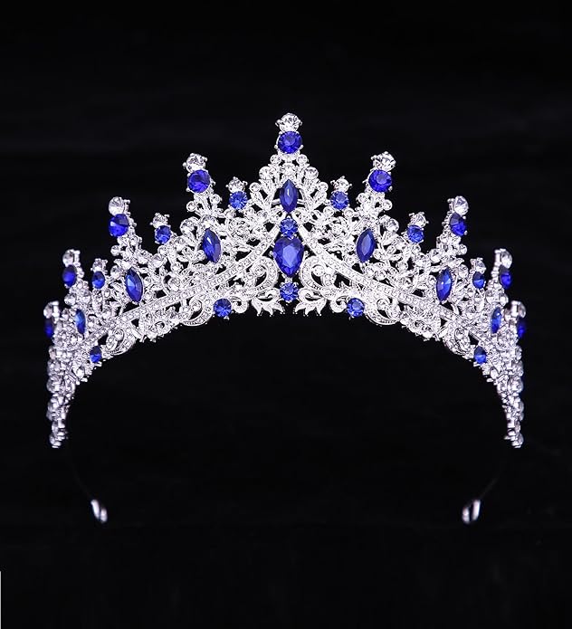 Tiaras and Crowns for Women Crystal Princess Tiaras Rhinestone Queen Crowns For Wedding Bridal Birthday Prom Pageant Party (Tiara 100)