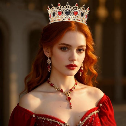 Crown for Women, Princess Crowns & Tiaras for Women, Rhinestone Wedding Crowns and Birthday Party Prom Cosplay Headdress