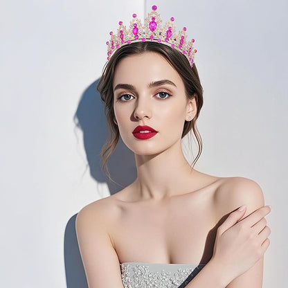 Kamirola - Queen Crown and Tiaras Princess Crown for Women and Girls Crystal Headbands for Bridal, Princess for Wedding and Party（01）