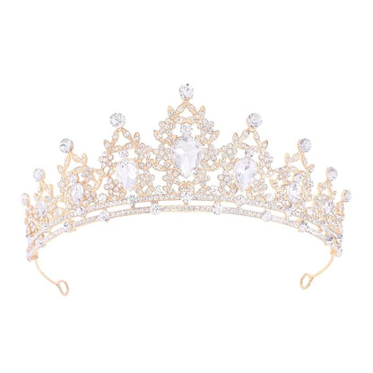 Princess Tiara and Crown for Women Wedding Tiaras for Bridal girls Tiaras and Crystal Crowns Rhinestone Headband Metal Hair Accessories for Costume Birthday Party Prom Gifts