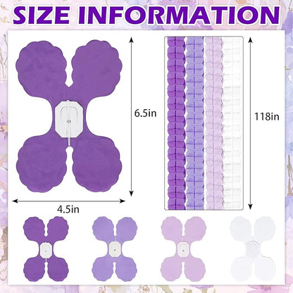 12Pcs Purple Party Decorations, Hanging Purple and White Lavender Paper Streamers Garland for Women Girls Birthday Baby Shower Wedding Graduation Party Backdrop Decor