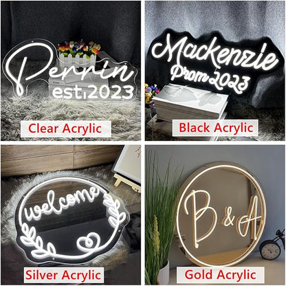 Custom Neon Signs Wedding Decor,Personalized Name Sign Customizable,Custom Led Sign Wall Decor Business Bar Salon Beauty Shop Led Lights Birthday Party Gifts Kids