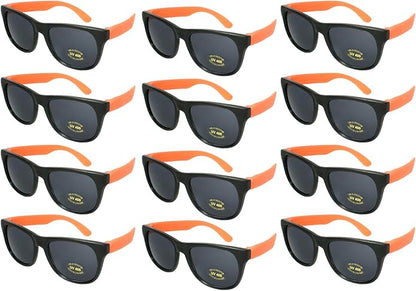 EDGEIWEAR 80s Neon Party Sunglasses for Adult Party Favors with CPSIA certified-Lead(Pb) Content Free