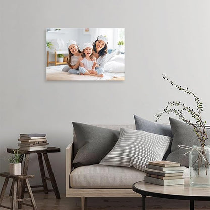 DBLAKI Personalized Custom Canvas Prints - Custom Framed Canvas Prints With Your Photos,Printed Photo To Canvas Wall Art Ideal for Home Decor Gifts Keepsakes 18" x12"