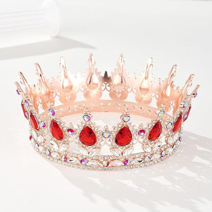 Queen Crown Rhinestone Wedding Crowns and Tiaras for Women Costume Party Hair Accessories Princess Birthday Crown Crystal BridalCrown