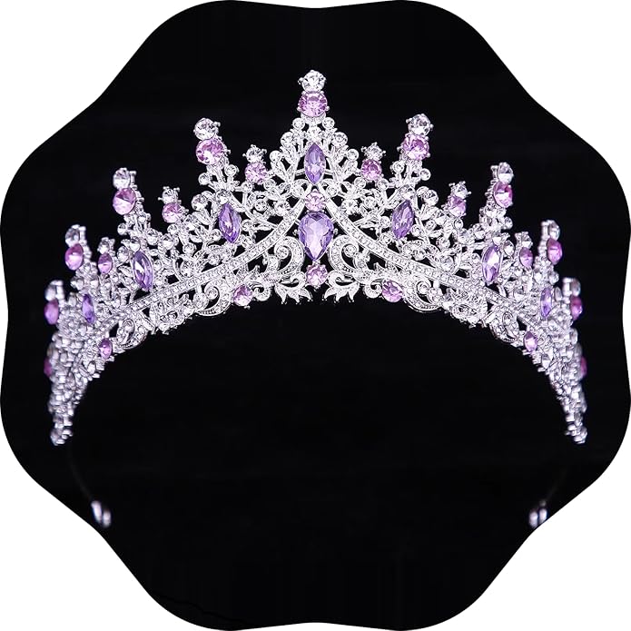 Tiaras and Crowns for Women Crystal Princess Tiaras Rhinestone Queen Crowns For Wedding Bridal Birthday Prom Pageant Party (Tiara 100)