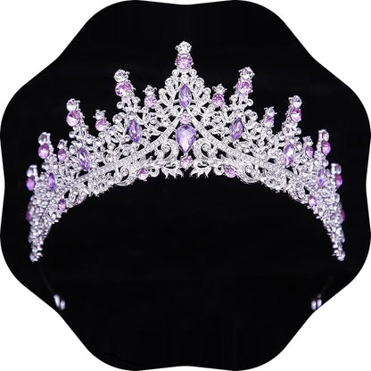 Tiaras and Crowns for Women Crystal Princess Tiaras Rhinestone Queen Crowns For Wedding Bridal Birthday Prom Pageant Party (Tiara 100)