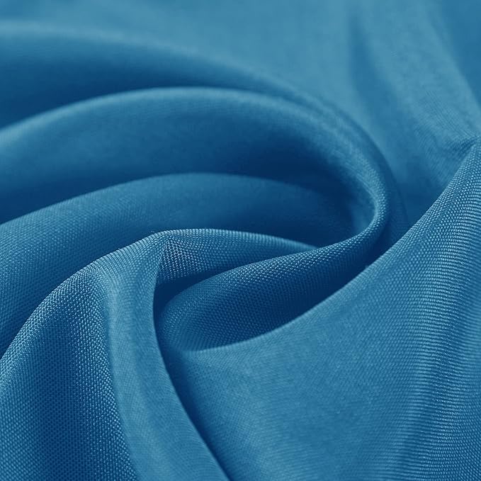 Cloth Napkins 17x17 inch Washable Polyester Dinner Napkins Soft Table Napkins for Wedding Party Dining Banquet(Mediterranean Blue,100PCS)