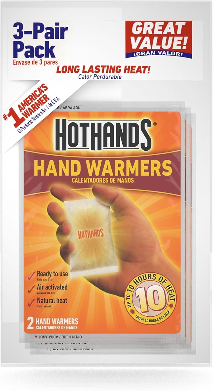 Hand Warmer, 2-1/4 in. x 3-1/2 in., PK3