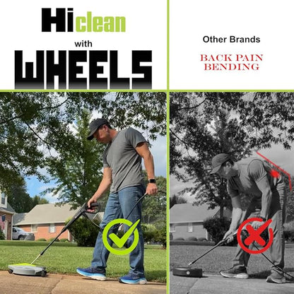 12" Electric Pressure Washer Surface Cleaner with Wheels 3200 PSI Max, Surface Cleaner for Power Washer Attachment for Concrete, Patio, Sidewalk, and Driveways