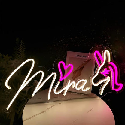 Custom Neon Signs, Personalized Led Neon Lights Sign,Neon Sign Customizable for Wall Decor Wedding Birthday Party Bedroom Bar Shop Name Logo Lights (Optional 10" to 60")