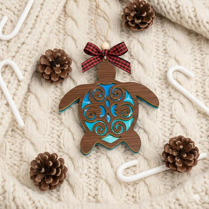 Baby Coming Soon 2026, Baby Announcement Christmas Ornament for New Parents, Expecting Couple, Promoted to Grandparents Gift, Baby Reveal Keepsake Decor (Turtle Gifts)