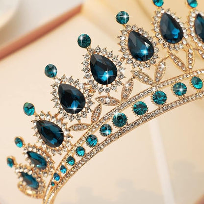 Kamirola Tiaras Princess Crown for Women and Girls Crystal Headbands for Bridal, Princess for Wedding and Party(TR21)
