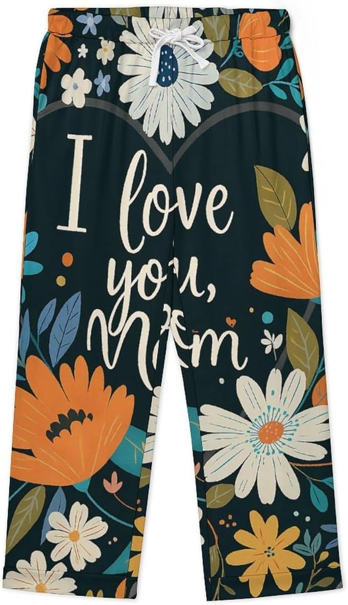 Lemons Leaves Ceramic Style Womens Pajama Set Long Sleeve Pajamas Top And Pants Soft Loungewear Pjs Sets