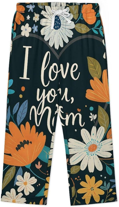 Lemons Leaves Ceramic Style Womens Pajama Set Long Sleeve Pajamas Top And Pants Soft Loungewear Pjs Sets