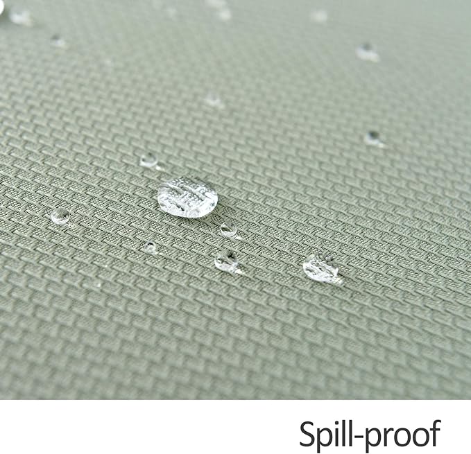 maxmill Round Textured Tablecloth Spill-Proof Wrinkle Free Soft Jacquard Table Cloth for Circular Table Cover, for Dining Room Buffet Banquet Parties Holiday Dinner, 70 Inch, Sage Green