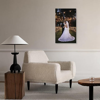 DBLAKI Personalized Custom Canvas Prints - Custom Framed Canvas Prints With Your Photos,Printed Photo To Canvas Wall Art Ideal for Home Decor Gifts Keepsakes 18" x30"