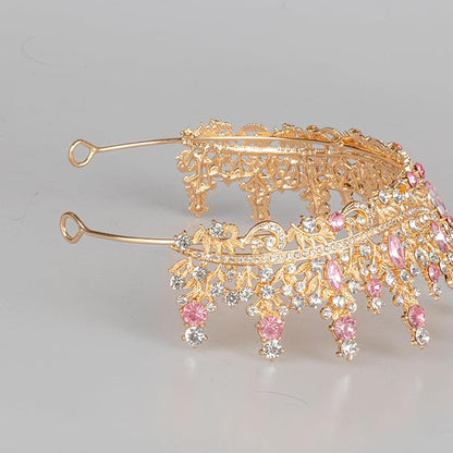 Tiaras and Crowns for Women Crystal Princess Tiaras Rhinestone Queen Crowns For Wedding Bridal Birthday Prom Pageant Party (Tiara 100)