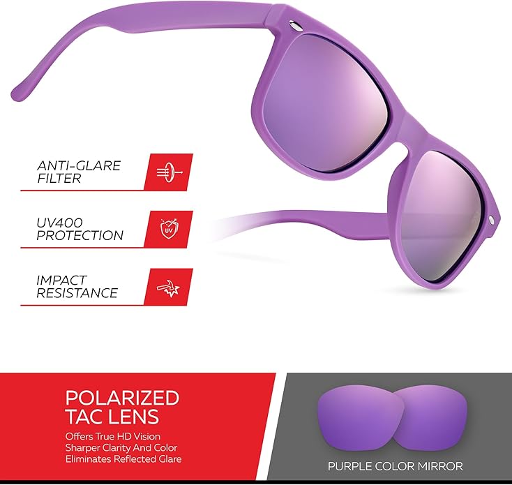 Retro Rewind Polarized Sunglasses for Men and Women - UV Protection Classic Sun Glasses