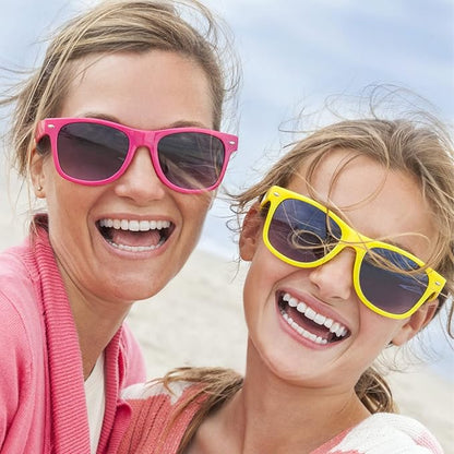 Pibupibu 10/20 Packs Adults Wholesale Neon Colors Square Retro Style Party Favors Sunglasses