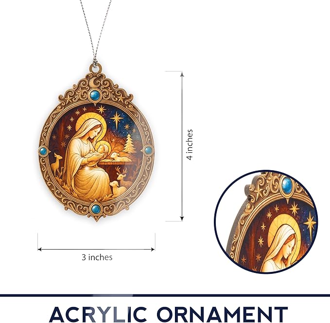 Christmas Nativity ornament 2025 - christian christmas ornaments - religious christmas ornaments - christmas ornaments - christian christmas decor - Christmas decoration