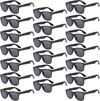 Pibupibu 10/20 Packs Adults Wholesale Neon Colors Square Retro Style Party Favors Sunglasses