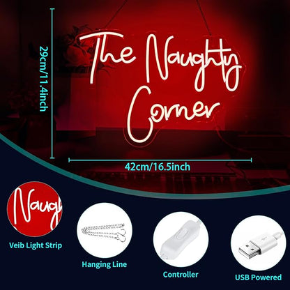 Neon Sign, HSJNJKFU Neon Signs for Wall Decor Red Led Light up Signs Bar Sign for Man Cave, Party, Club, Restaurant, Cafe, Shop, Room Home Decor, USB Powered