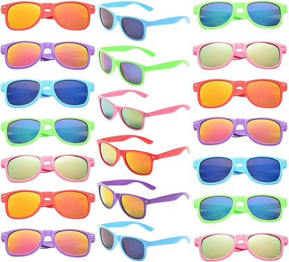 YQVIE 20 Pack Wholesale Sunglasses for Men Women in Bulk 70s Retro Cheap Glasses for Party Supplies