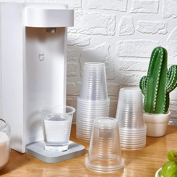 Turbo Bee 1000 Pack 5oz Clear Plastic Cups,Small Disposable Party Cups, Disposable Cups Cold Beverage Plastic Clear Cups, Picnic, BBQ, Travel, and Events