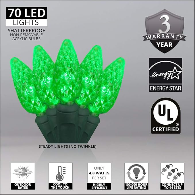 Wintergreen Lighting 70 Light Christmas Light