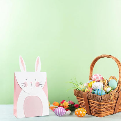 Cheerland Bunny Gift Bags Easter Bag Bunny Birthday Becorations Rabbit Goodie bag Some Bunny is One Party Decoration Easter Treat Party Favors Bags Decor Tea Party Supplies