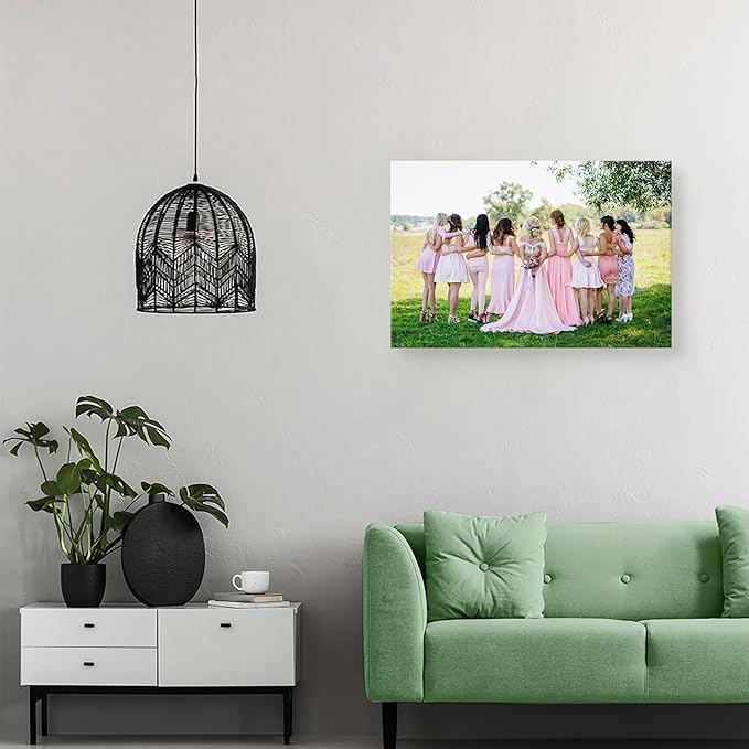 DBLAKI Personalized Custom Canvas Prints - Custom Framed Canvas Prints With Your Photos,Printed Photo To Canvas Wall Art Ideal for Home Decor Gifts Keepsakes 30" x20"